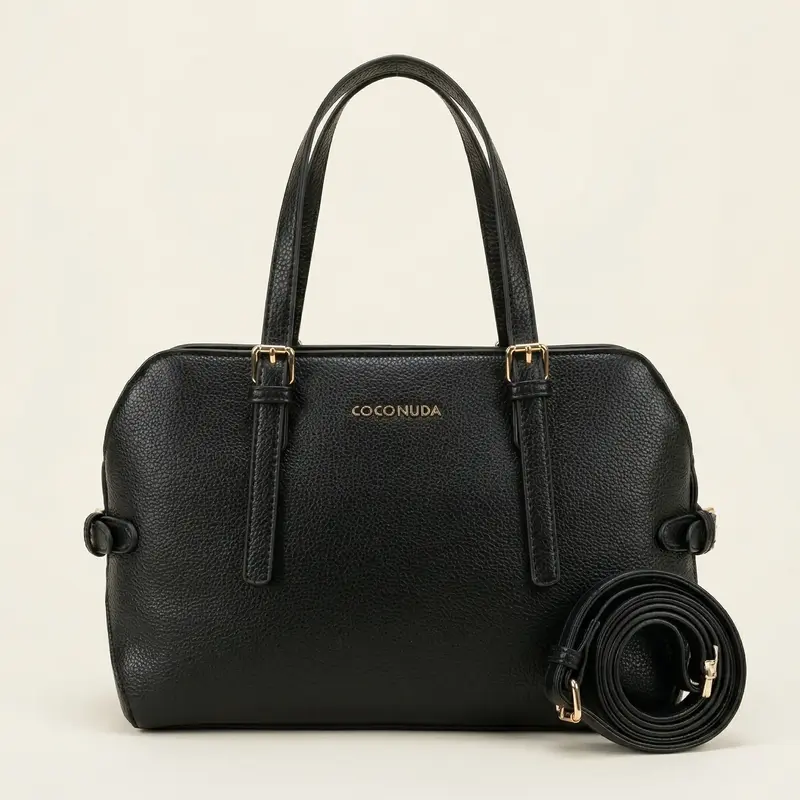 Borsa Boston Coconuda in Pelle Martellata - Chic da Ufficio