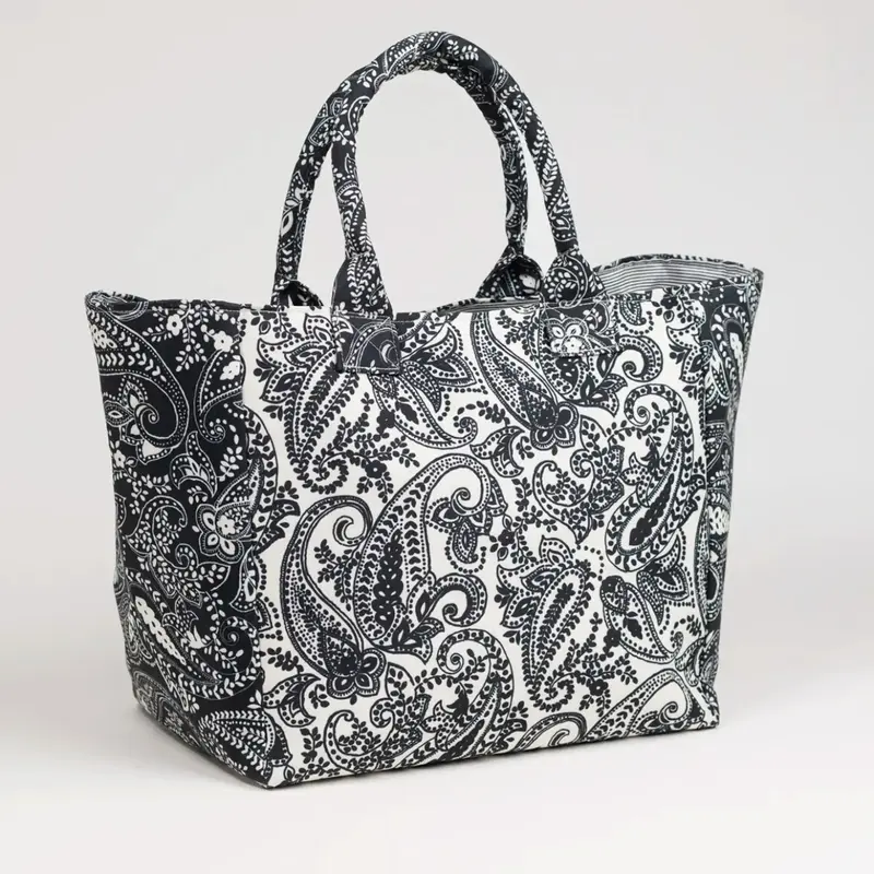 Borsa con chiusura zip con stampa cachemire - TR1506