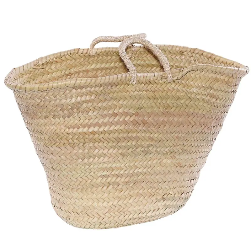 Borsa in palma e manici in sisal 59H29