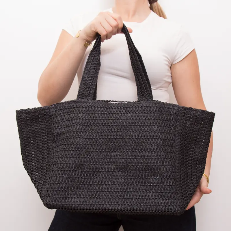 Borsa mare donna in rafia- TR1498