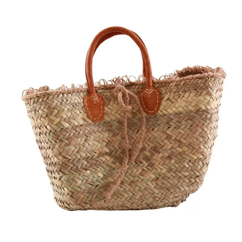 BORSA PAGLIA NATURALE var.unica