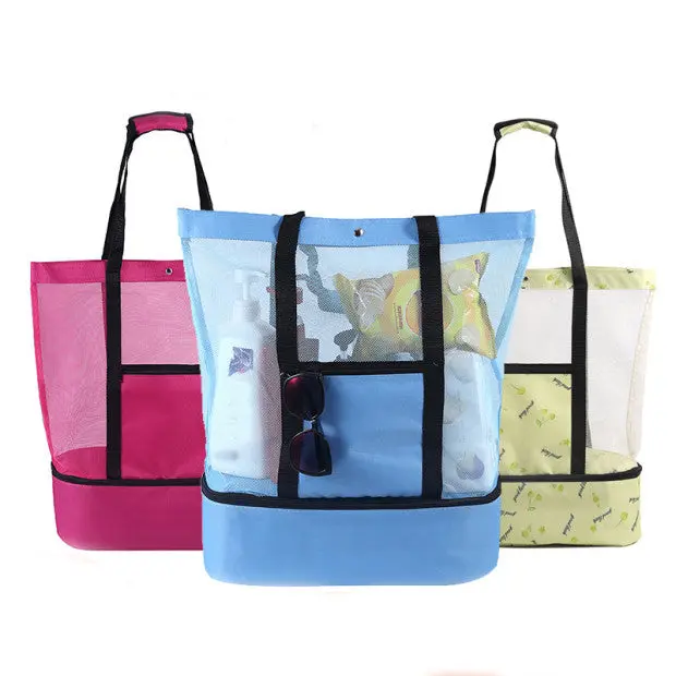 Borsa Termica Porta Pranzo & Tote Bag da Spiaggia — Oxford 600D, 4 Colori, Ideale per Picnic e Campeggio