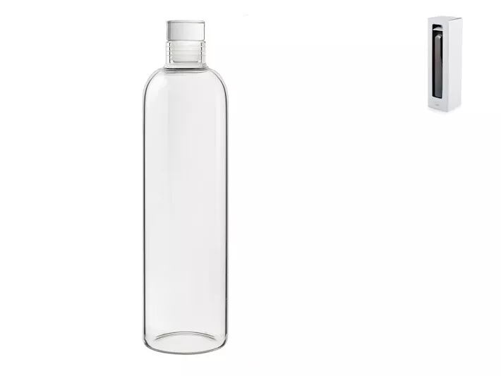 Bottiglia in vetro borosilicato trasparente LT 1,0H&H