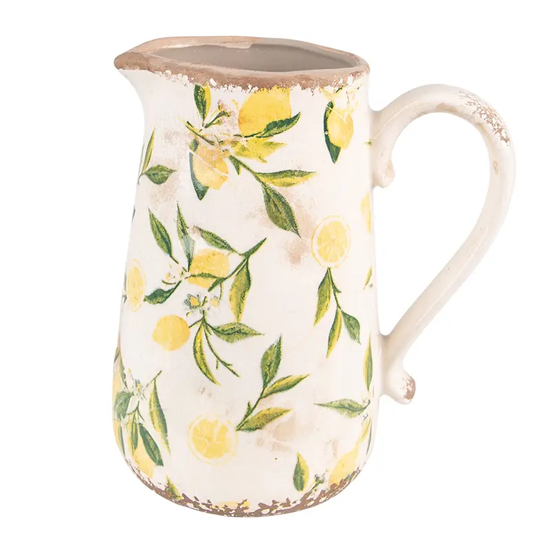 Brocca decorativa 20x14x23 cm Giallo