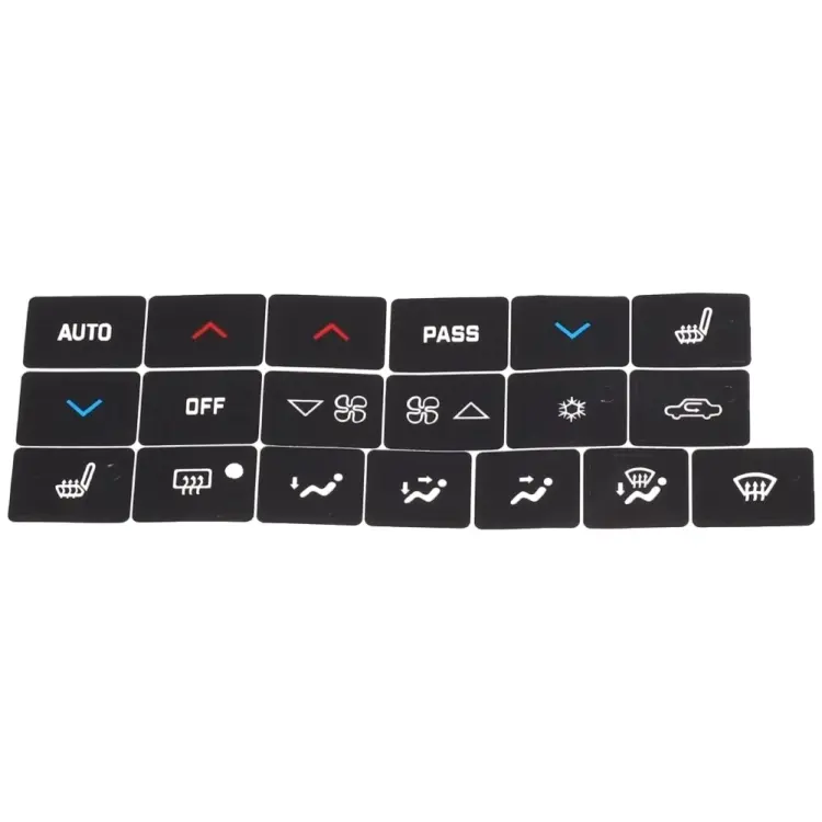 Buick 2005–2009 A/C Button Repair Sticker Set