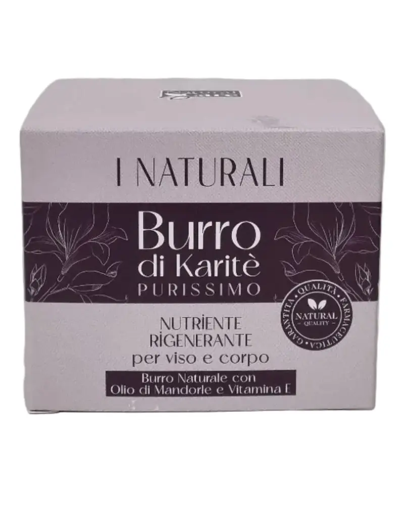 Burro di Karité Puro per viso e corpo 100ml – I Naturali | Nutriente Rigenerante