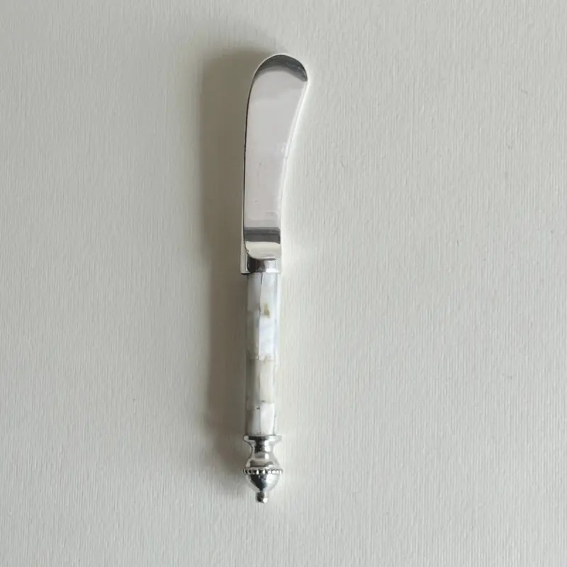 Butter Knife I Mother of Pearl and Silver Plate