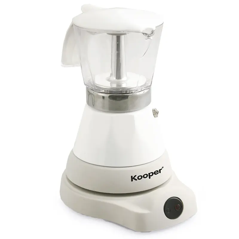Caffettiera elettrica 4 Tazze colore Bianco