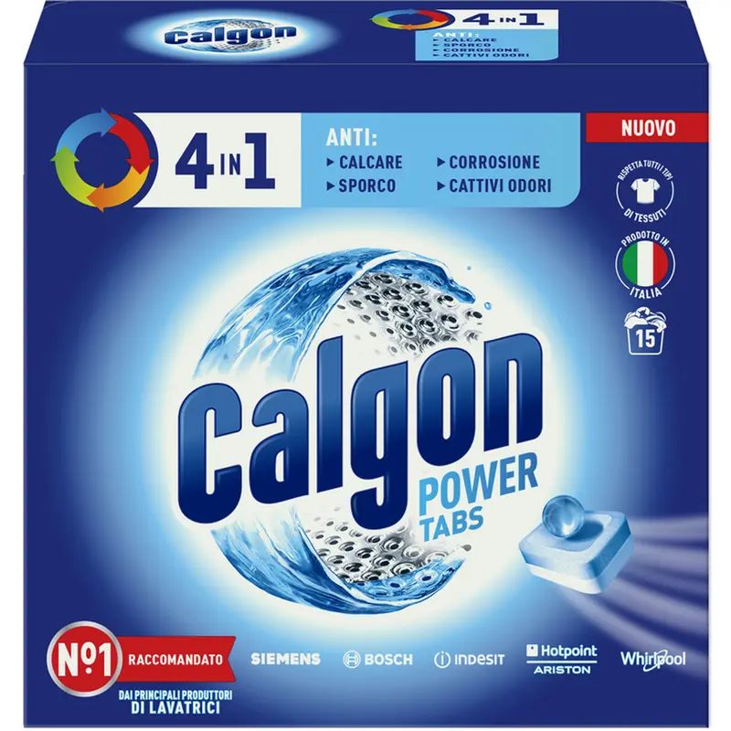 CALGON POWERBALL TABS 4IN1 15PZ
