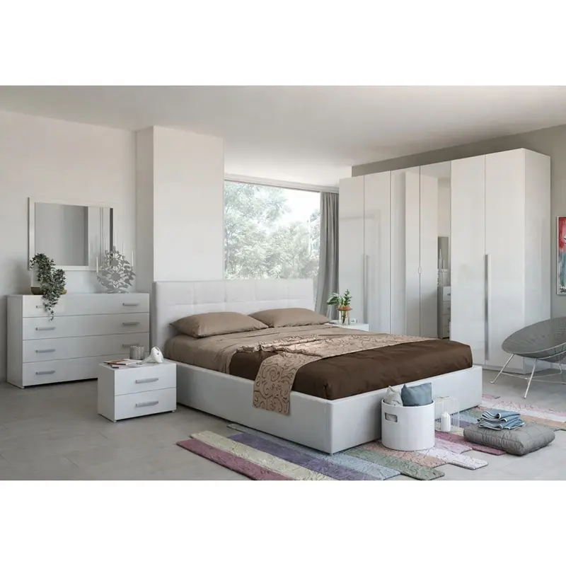 Camera da letto Nerano bianco laccato