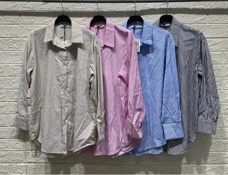 Camicia a Righe Lungo