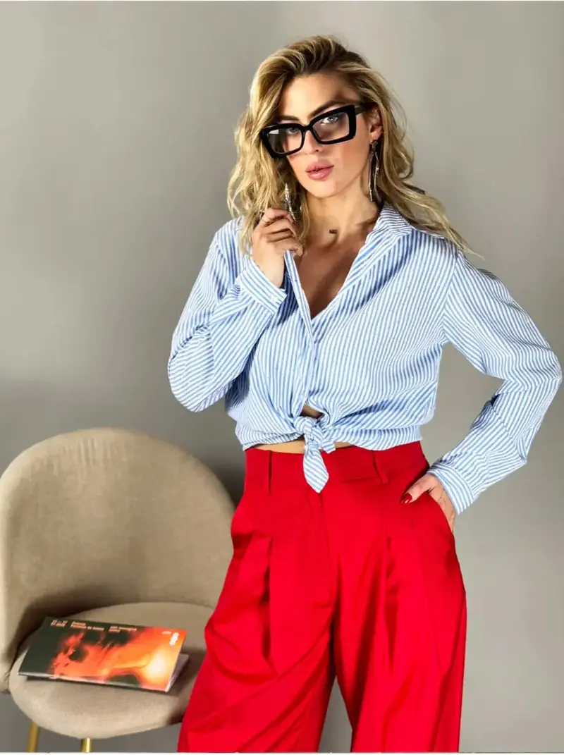 Camicia con Diamanti Scintillanti