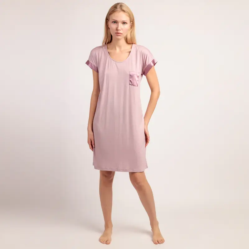 Camicia donna mezza manica scollo a - 61508-0