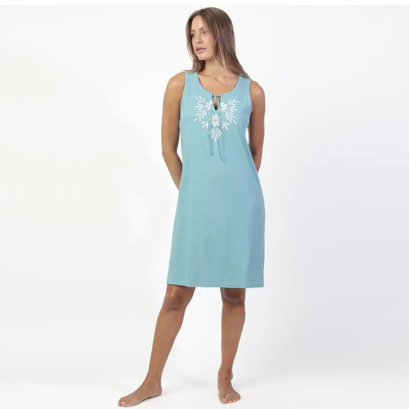 Camicia donna spalla larga con ricamo - 61456-0