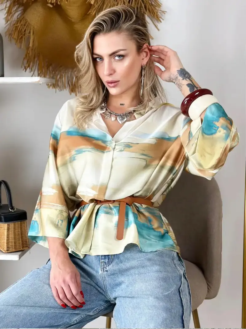 Camicia Stile Sbavato