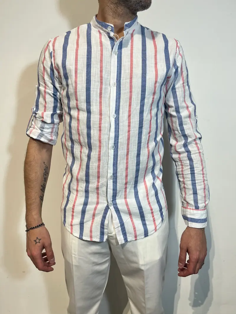 Camicie Uomo Colletto Coreano