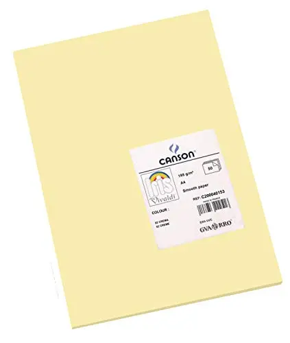 CANSON A4 SMOOTH PAPER 185G/M2 CREMA