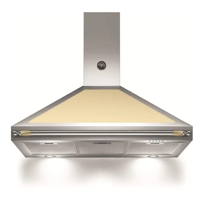 Cappa camino Bertazzoni K100HERCRA da 100 cm. in inox e crema classe A