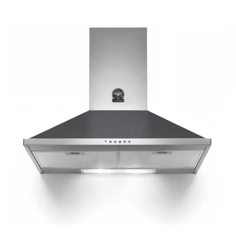 Cappa camino La Germania K80AMLND da 80 cm. 1 motore nero classe D