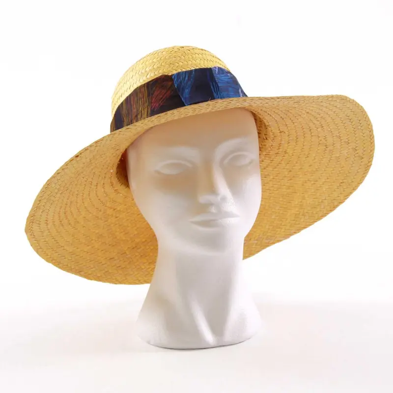 CAPPELLO 100% PAGLIA NATURALE COL.GIALLO/FASCIA V