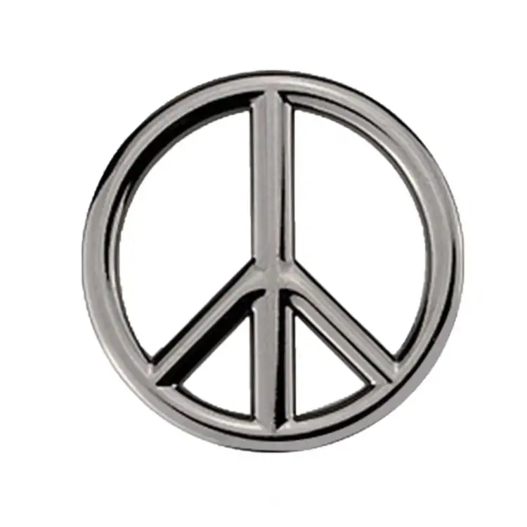 Car Anti-War Peace Sign Three-Dimensional Metal Stickers, Color
