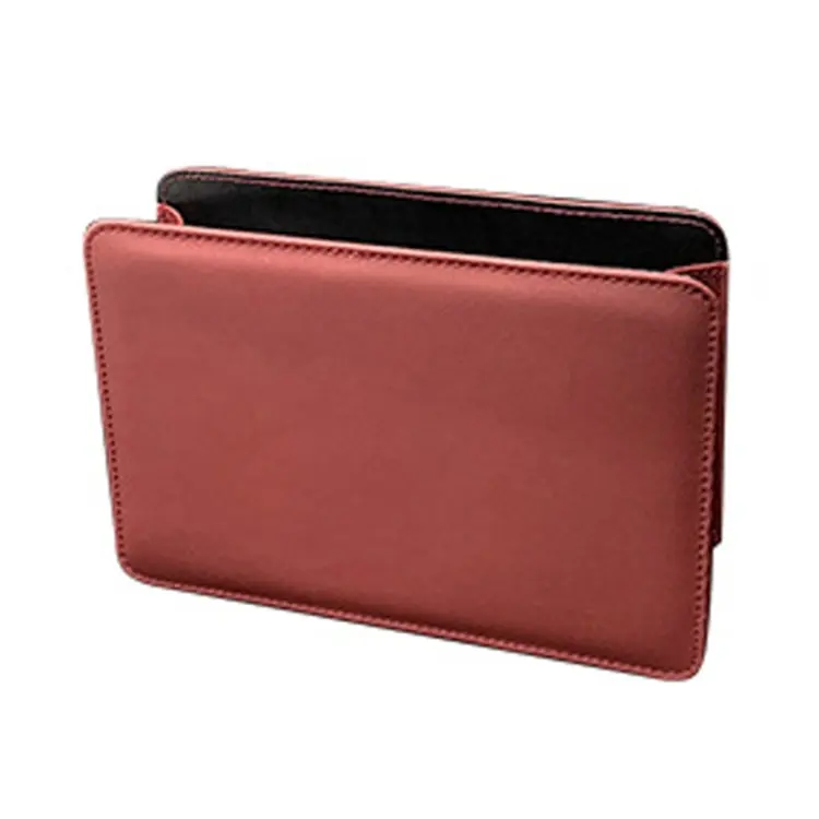 Car Folding Trash Can Multifunctional Seatback Hanging Storage Box(Wine Red)