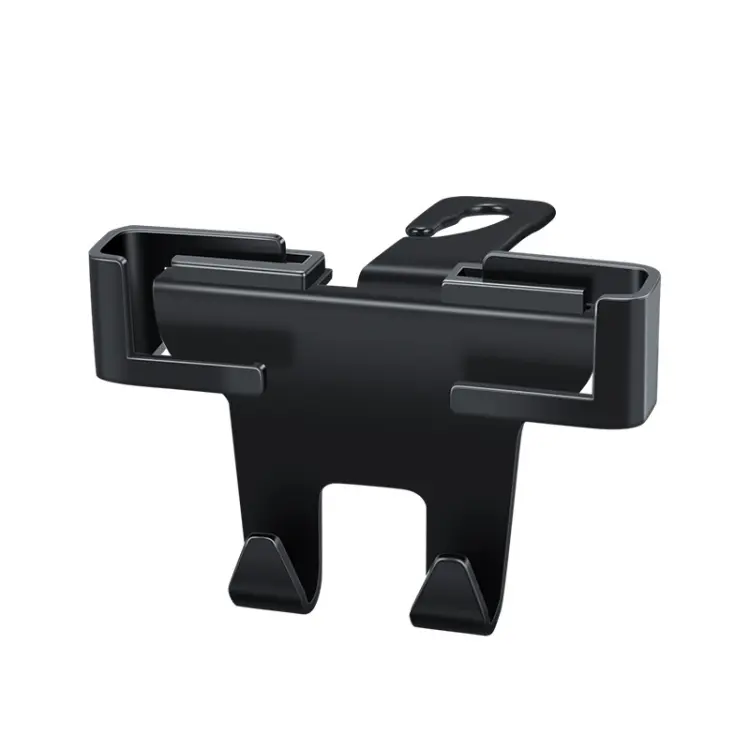 Car Multifunctional Mobile Phone Holder Rear Headrest Storage Hook(Black)