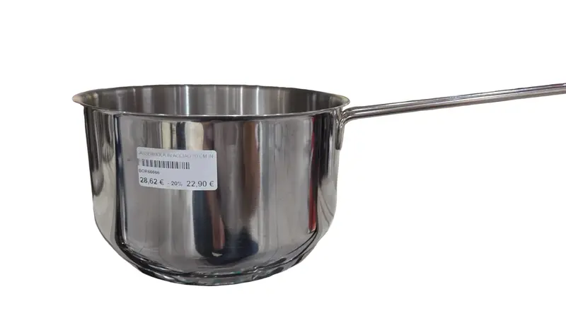 Casseruola in acciaio inox – 1 manico – 18/20 cm – adatta induzione