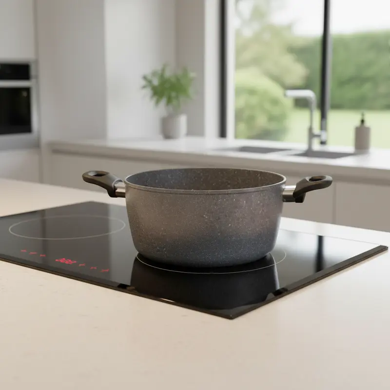 Casseruola Silver Rock 2 Manici Induzione in Alluminio Forgiato Antiaderente - 20 /24 cm