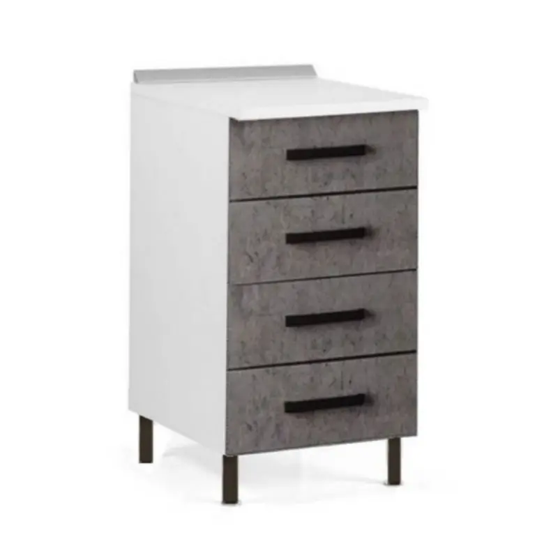 Cassettiera 4 cassetti 40x50x85H cemento