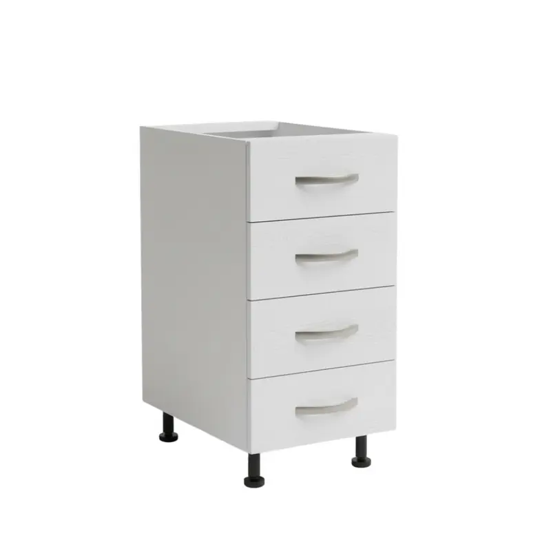 Cassettiera cucina 40x60x82h bianco frassinato
