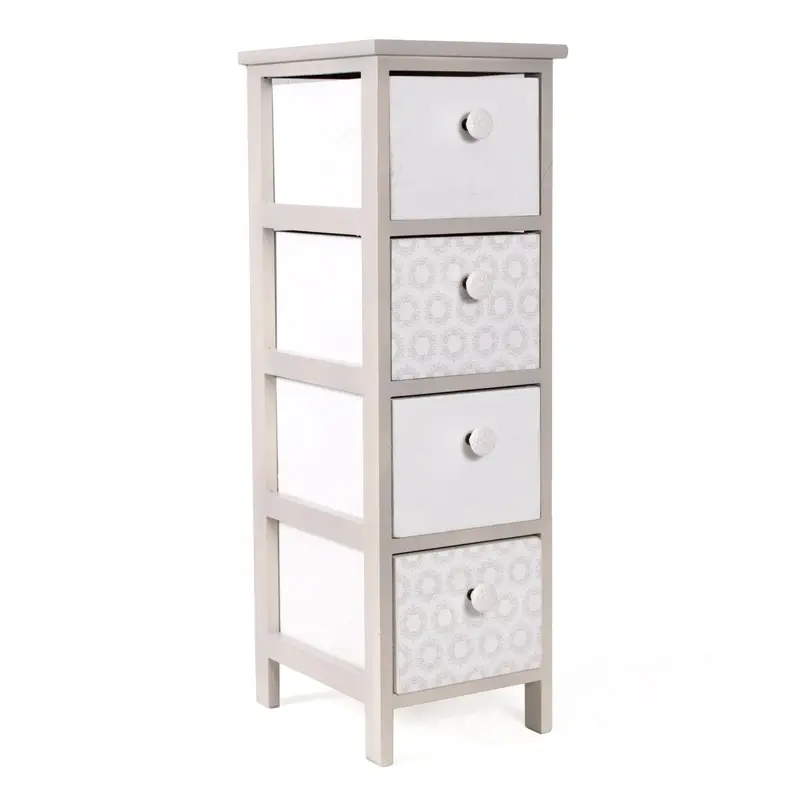 Cassettiera in paulownia beige 26X32H81