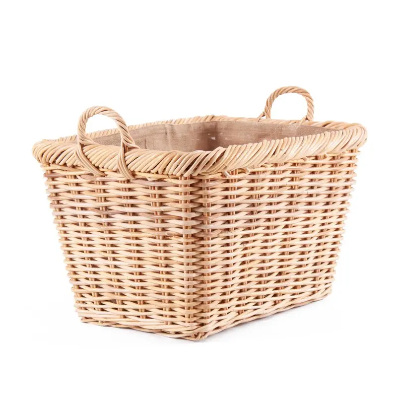 Cesto in giunco foderato 61x46H47
