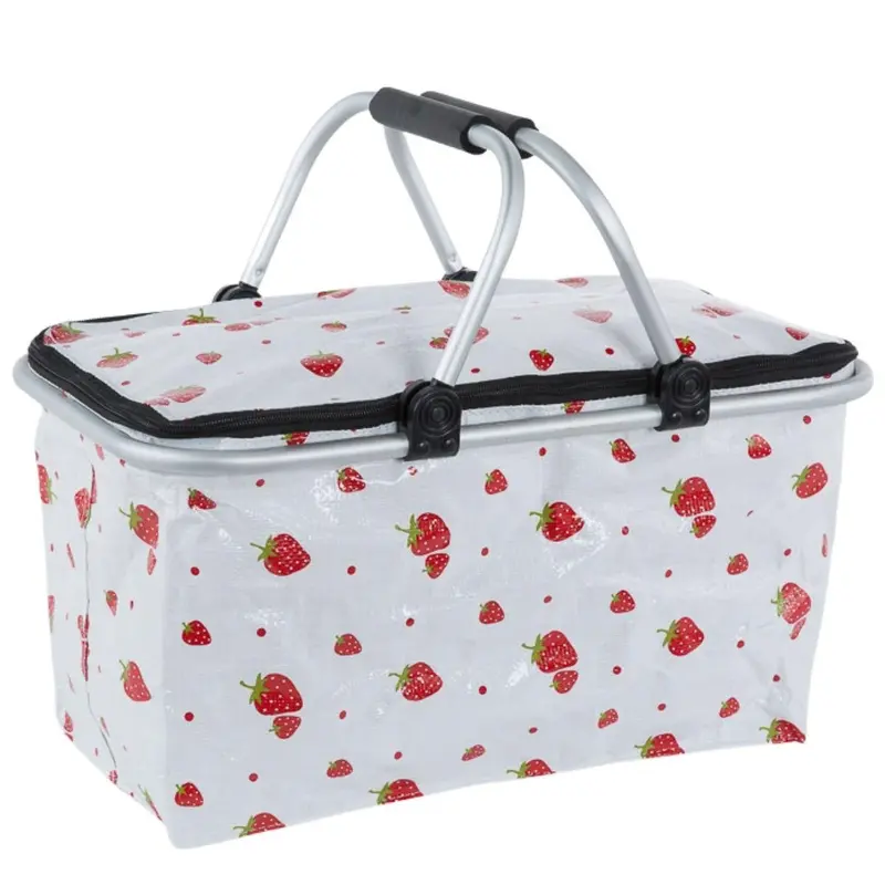 Cesto in pvc pieghevole con manici 48x28H24