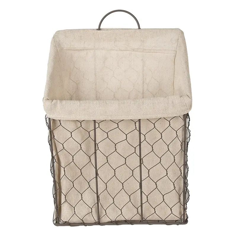 Cesto per riporre 23x9x37 cm Marrone Beige
