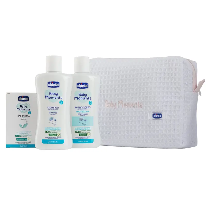 CHICCO BABY MOMENTS 0M+ BEAUTY SET ROSA