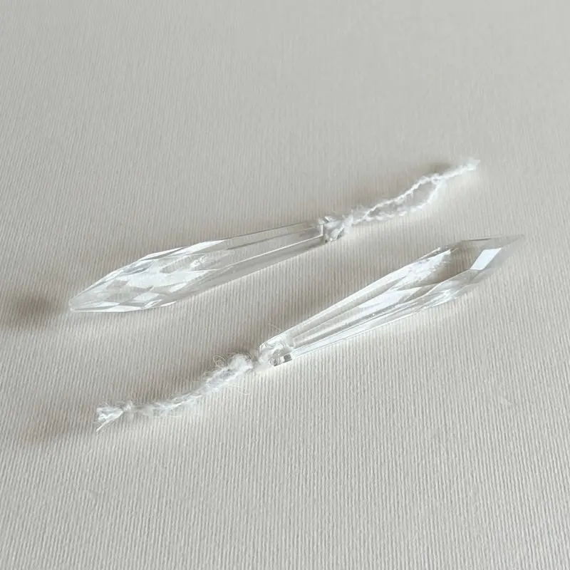 Christmas Ornament Glass Drop | Set of 2