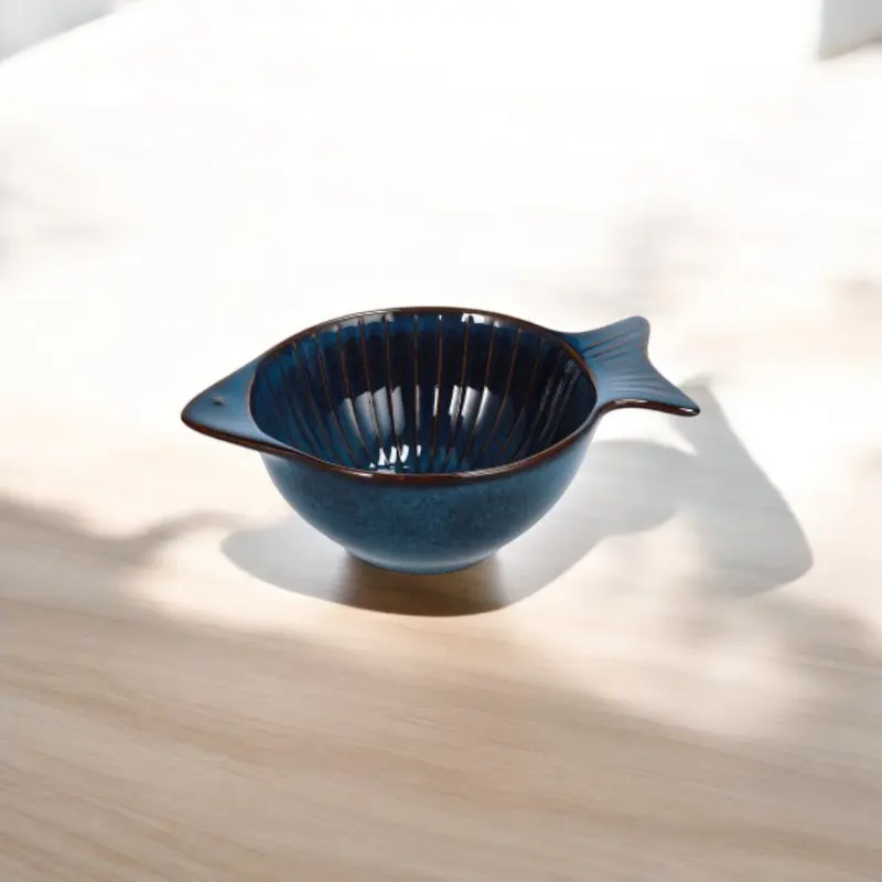 Ciotola in ceramica modello pesce – assortita 3 colori