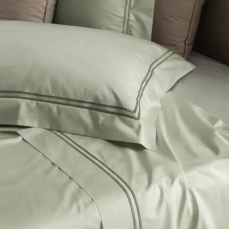 Clarissa Completo letto Matrimoniale con bordo in percalle