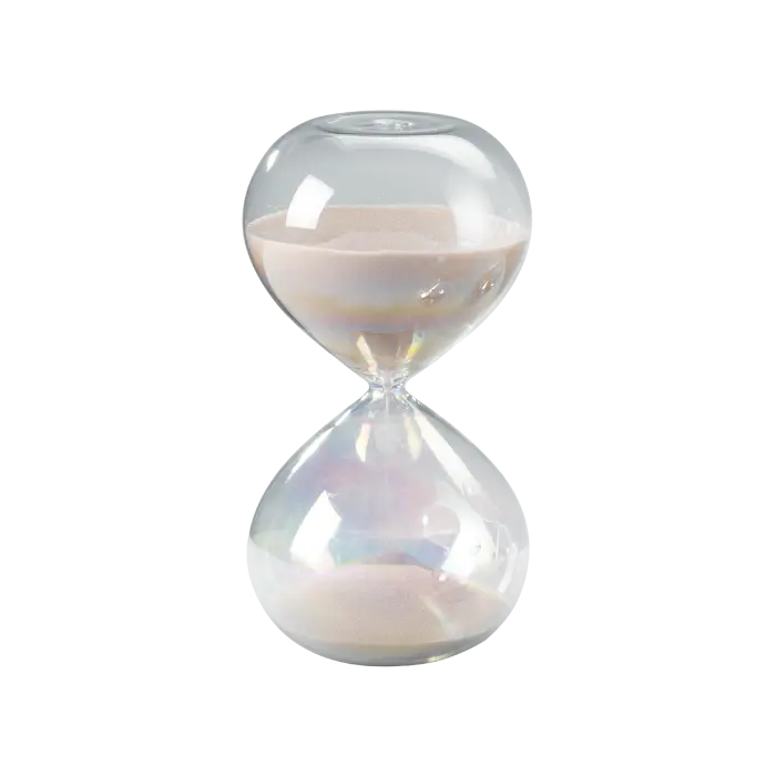 Clessidra in vetro 10 minuti circa altezza 15 cm