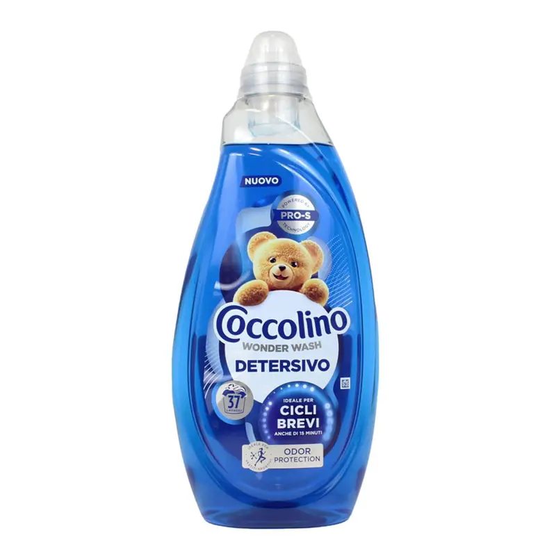 COCCOLINO WONDER WASH DETERSIVO 1,480L 37 LAVAGGI ODOR PROTECTION