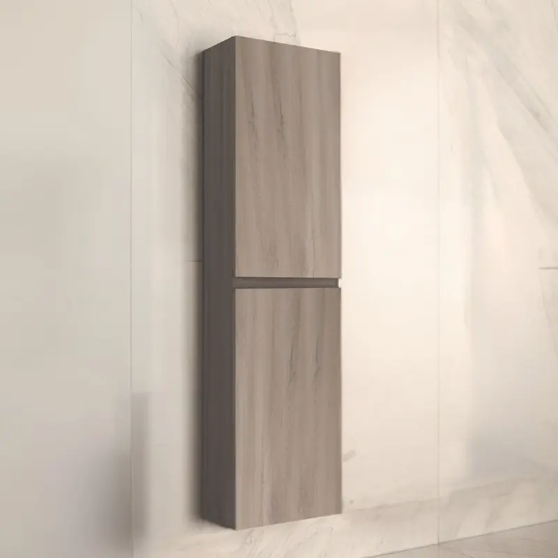 Colonna bagno sospesa Londres con due ante colore rovere grigio