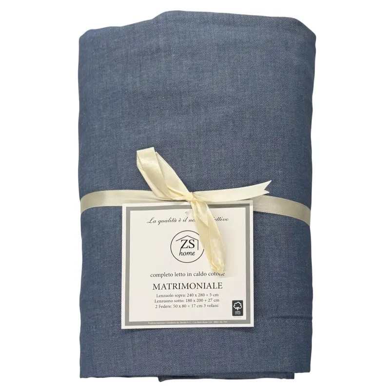 Completo letto caldo cotone - Jeans