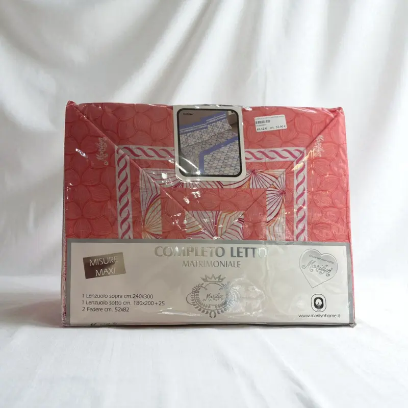 Completo Letto con Lenzuola Matrimoniali - Colori assortiti