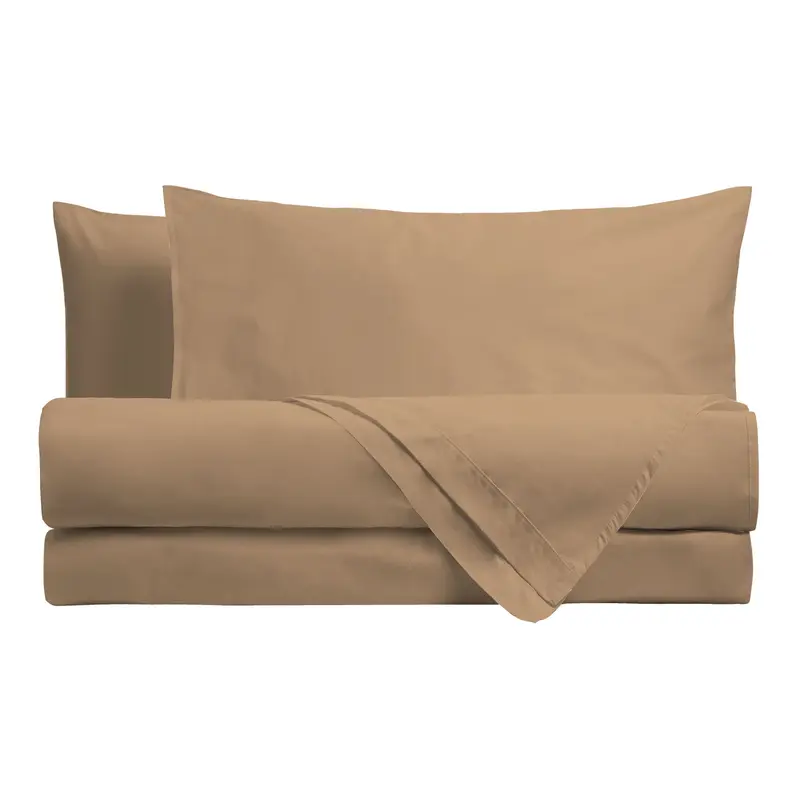 Completo letto Happidea - cotone - Ocra