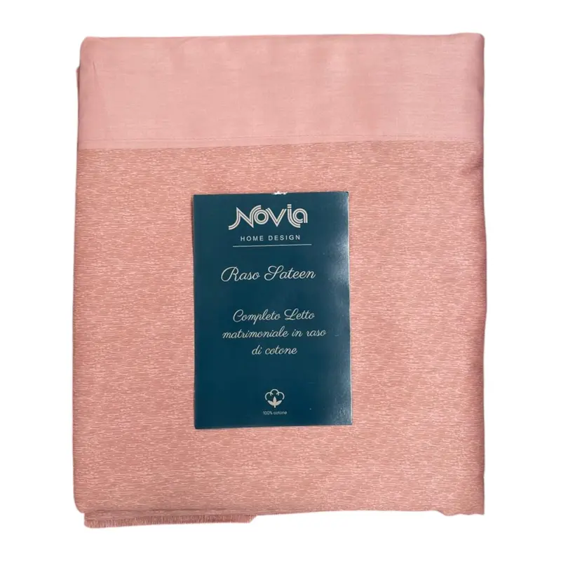 Completo letto Novia - Raso Sateen - Pesca