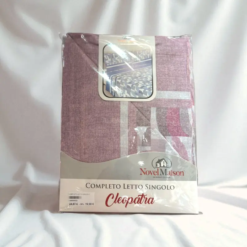 Completo Letto Singolo con Lenzuola - Colori assortiti