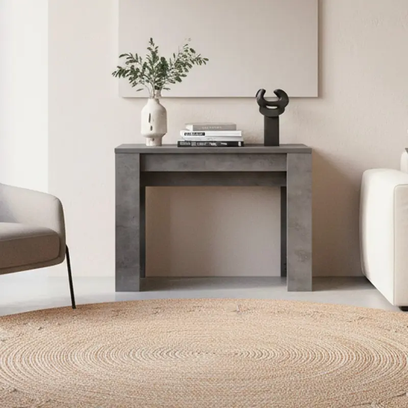 Consolle allungabile Baku cemento 252 cm