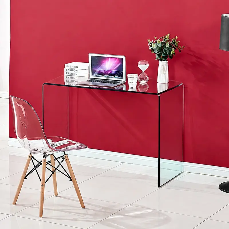 Consolle Scarlett in vetro temperato 120x40x76 cm.