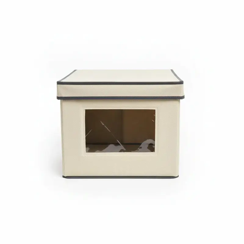 Contenitore Portaoggetti con Finestra Trasparente - Scatola Organizer a Vista